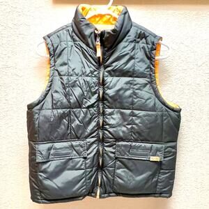 Abercrombie & Fitch Mens Down Puffer Vest Green & Yellow Size L